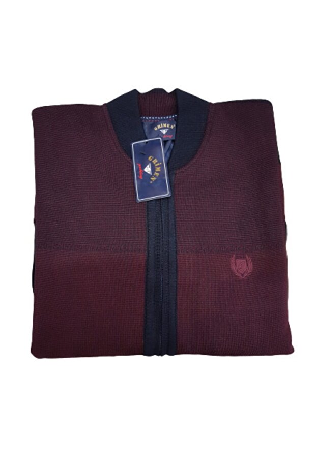 Erkek Lacivert Astarlı Fermuarlı Mont - 2