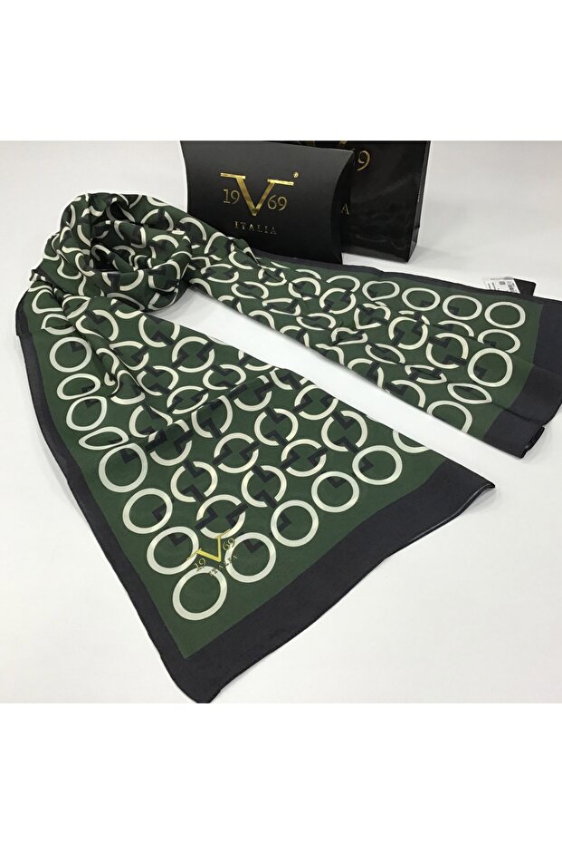 Black Green Modal Shawl Modal Series 75x200 Cm With Scarf Hanger and Gift Set