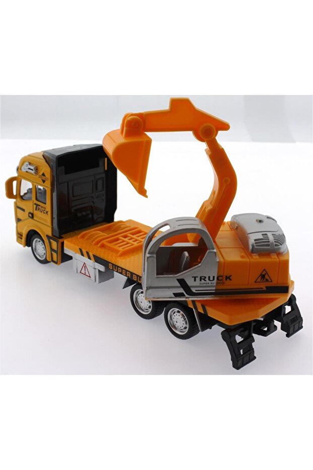 Die Cast Çek Bırak Sarı Kepçe - 4