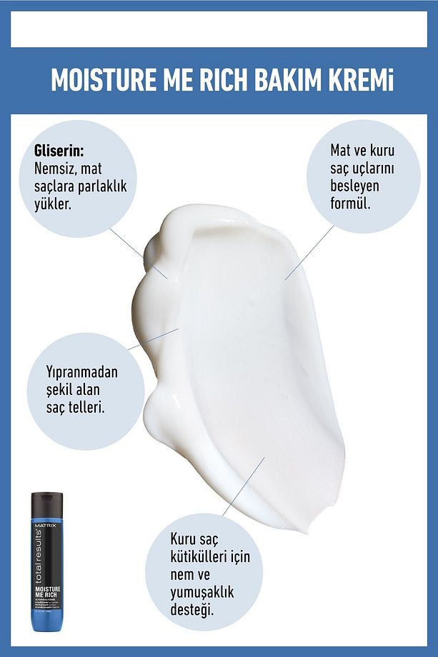 S Kuru Ve Matlaşmış Saçlar Için Nem Ve Parlaklık Sağlayan Saç Bakım Kremi 300 Ml - 2