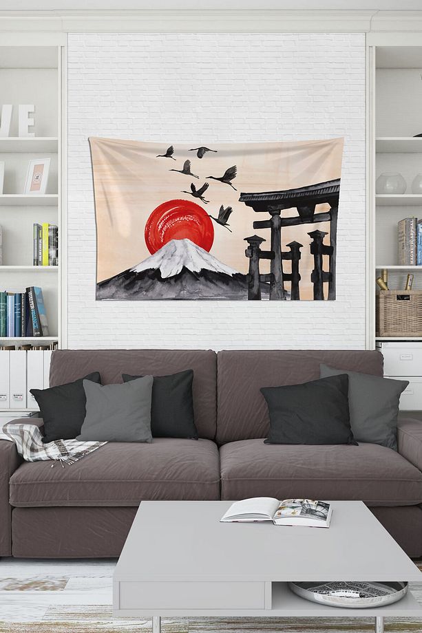 Mistik Turna Duvar Örtüsü Halısı 100 X 70 - 1