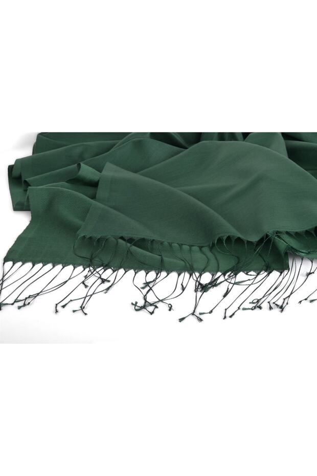 شال بمظهر حريري - زمردي (حريري)