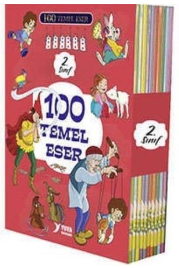 100 Temel Eser 2. Sınıf (10 Kitap Takım) Yuva Yayınları - 1