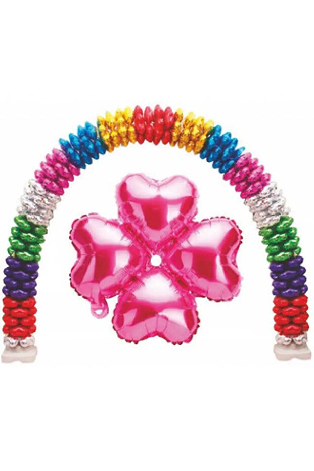 Foil Balloon Heart Flower Model Pink 13 Inc Pk:1-