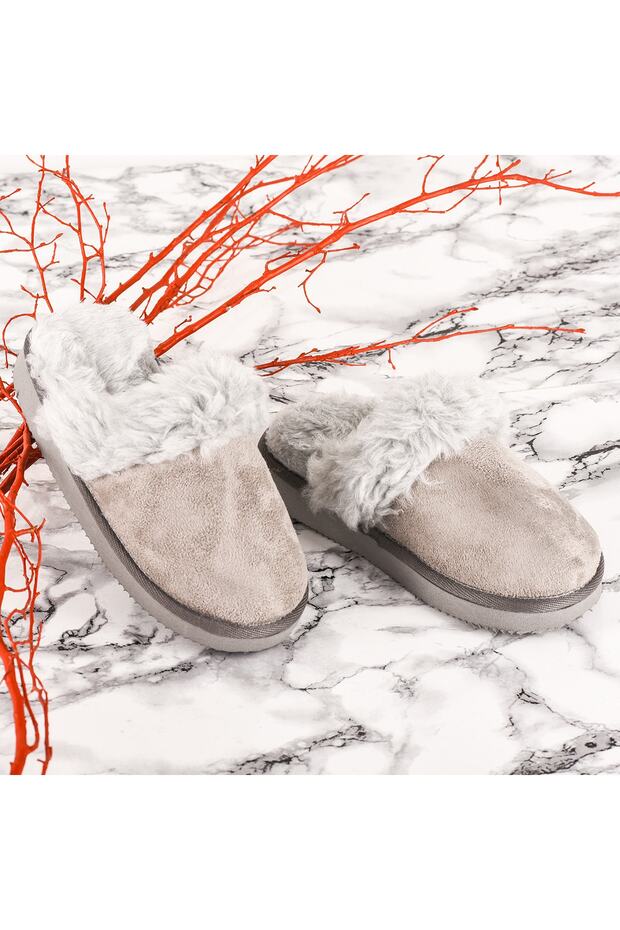 Gri Çocuk Terlik - 1