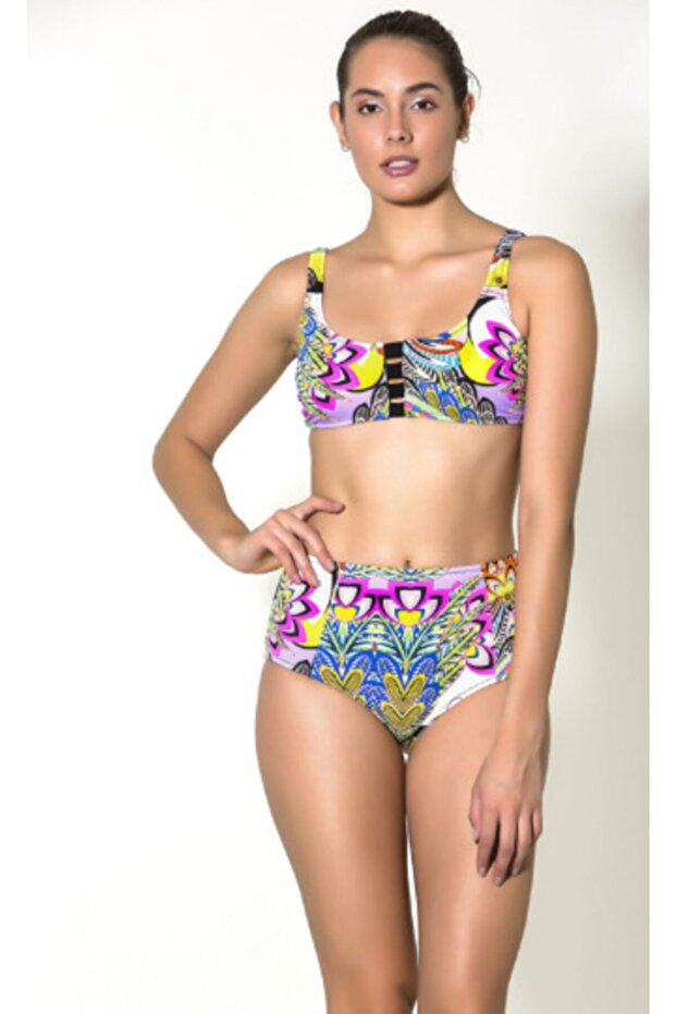 High Waist Patterned Bikini