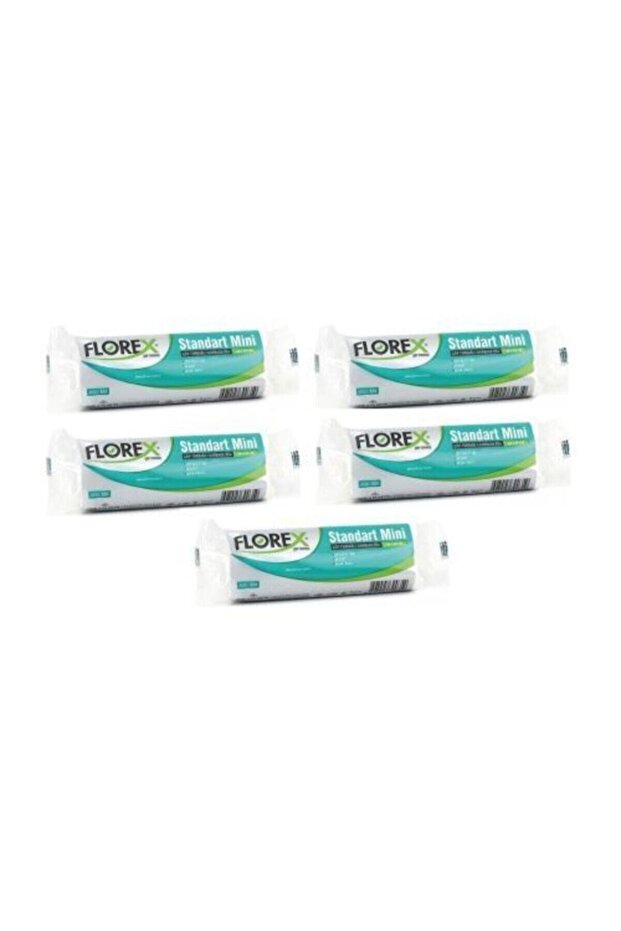 Florex Standart Mini Beyaz Çöp Torbası 44x45 cm 5 rulo 200 Adet Torba - 1