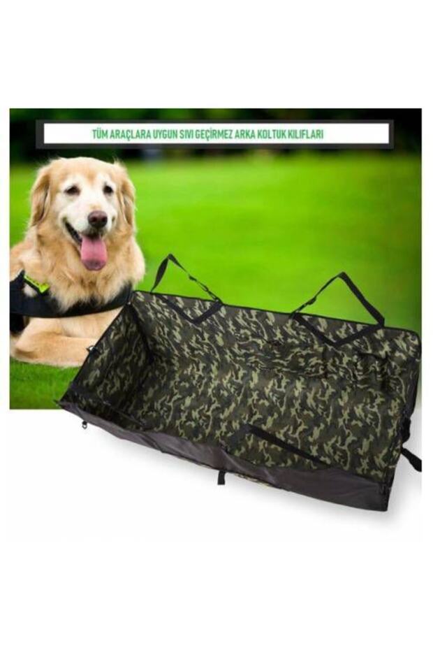 2 Pieces of Liquid-Proof Cat and Dog Covers for the Back Seat of the Car (with Camouflage Pattern) You Will Be Able to Get Them Delivered.