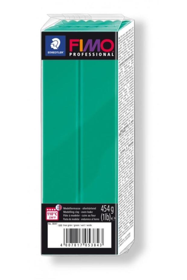 Fımo Professional Modelleme Kili  454 gram Doğal Yeşil Model Hamuru Seramik Kili 8041-500 - 1