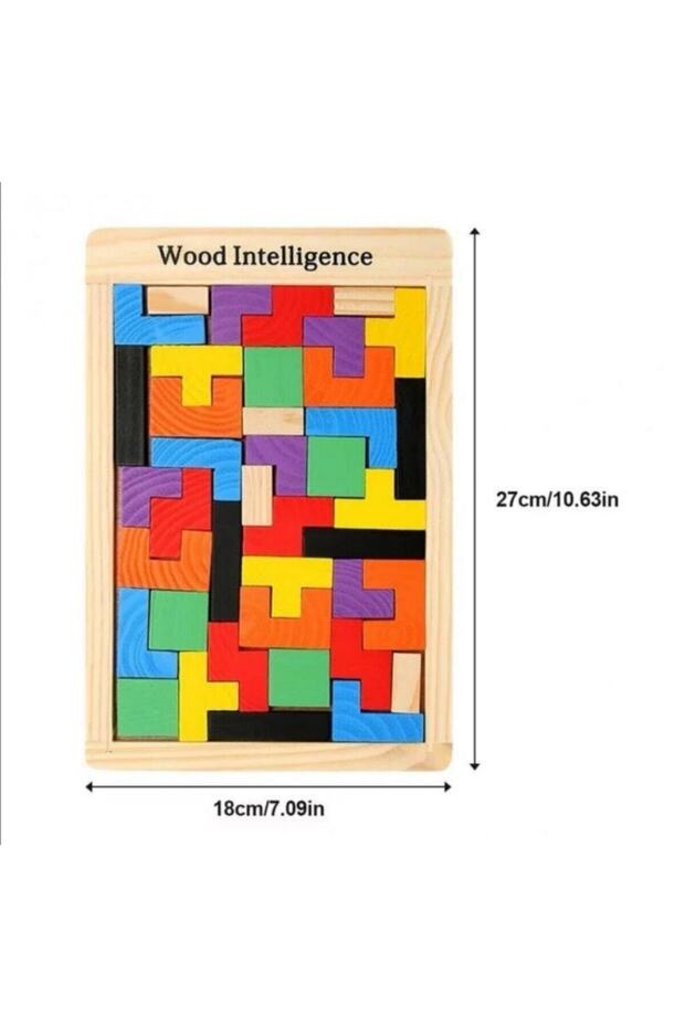 Ahşap Tetris Puzzle - 3
