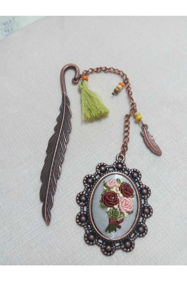 Bookmark Rococo Stitched Hand Embroidered Bookmark