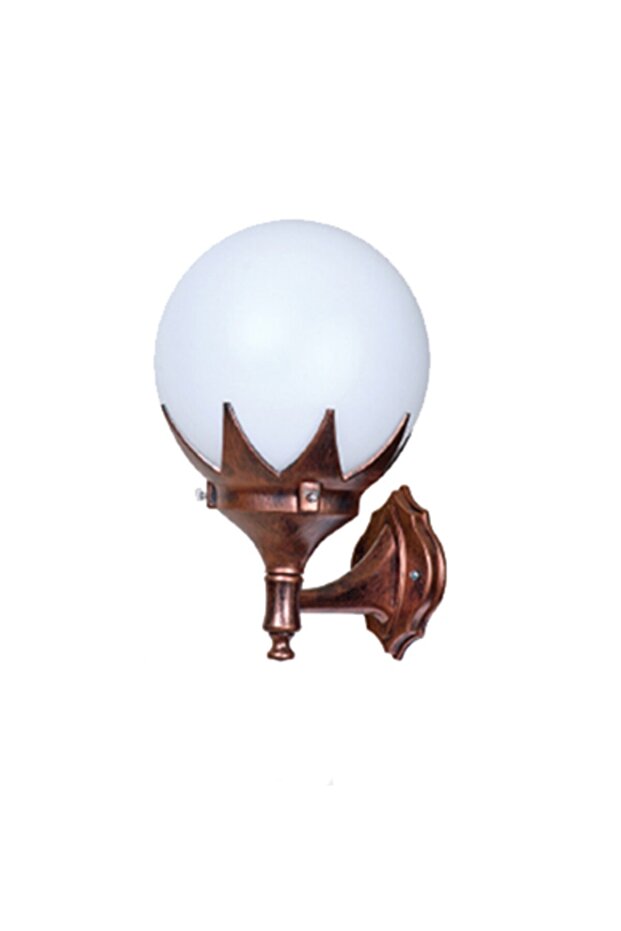 25 Lik Copper Leaf Globe Sconce