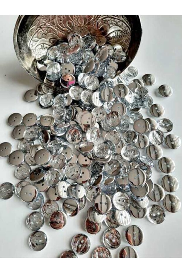 Transparent Crystal Button 15 Pack 15 Mm
