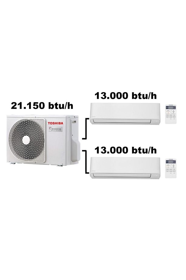 Multi Klima 13000 Btu Ve 13000 Btu Iç Üniteli - 1
