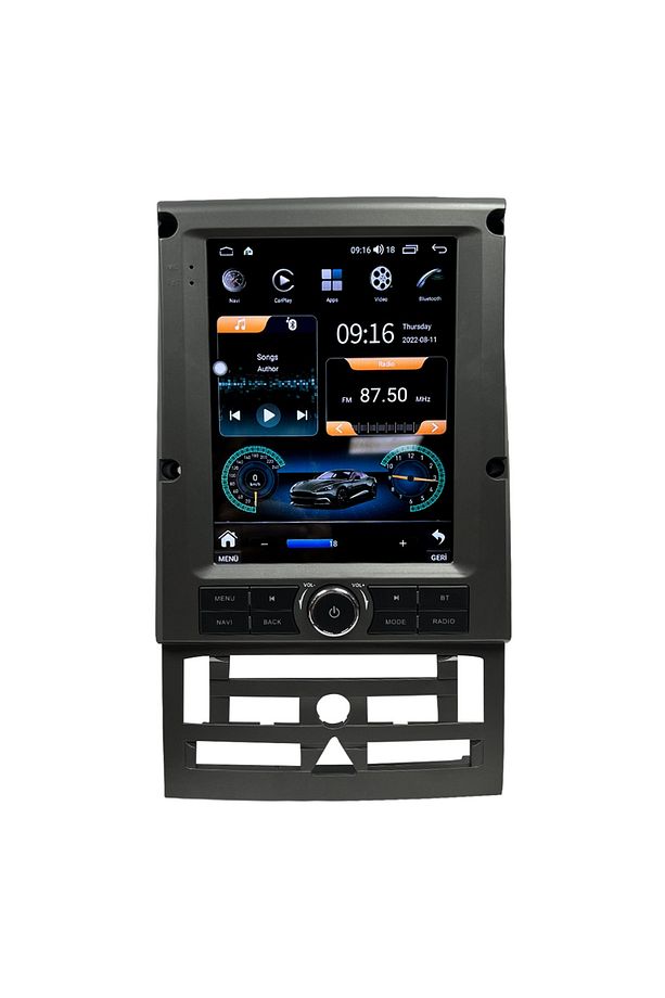 Peugeot 407 Android 10 Carplay Navigasyon Multimedya Tesla Ekran - 1