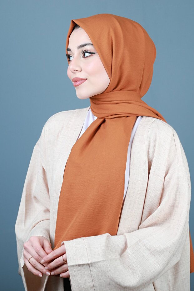شال Cazz قطني بلون نحاسي - 2
