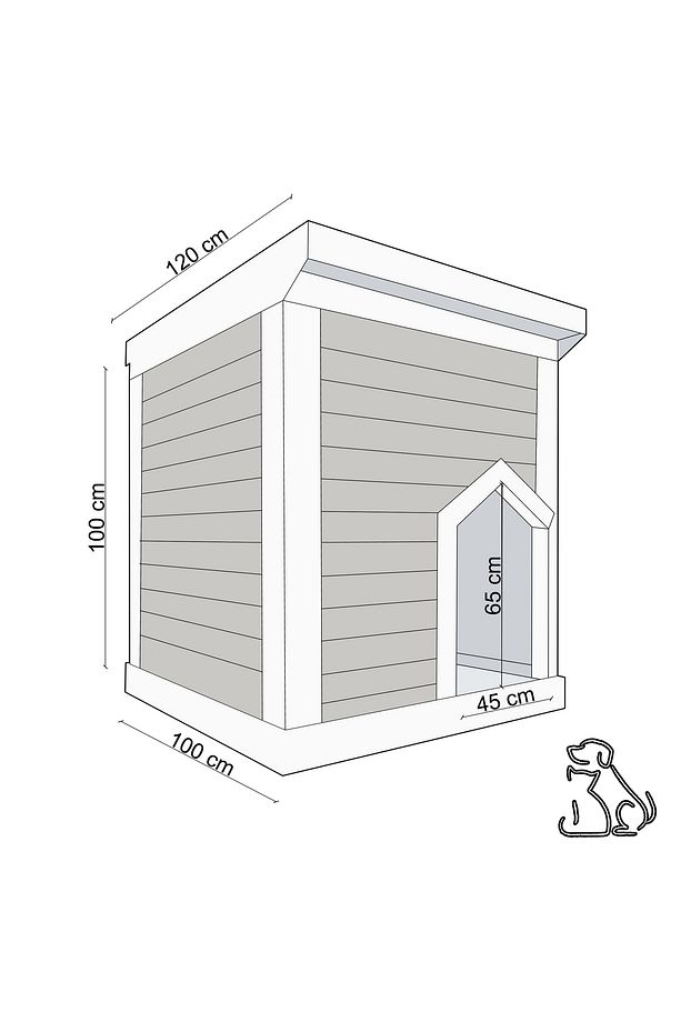 Köpek Evi Prefabrik, Yalıtımlı Köpek Evi - 3
