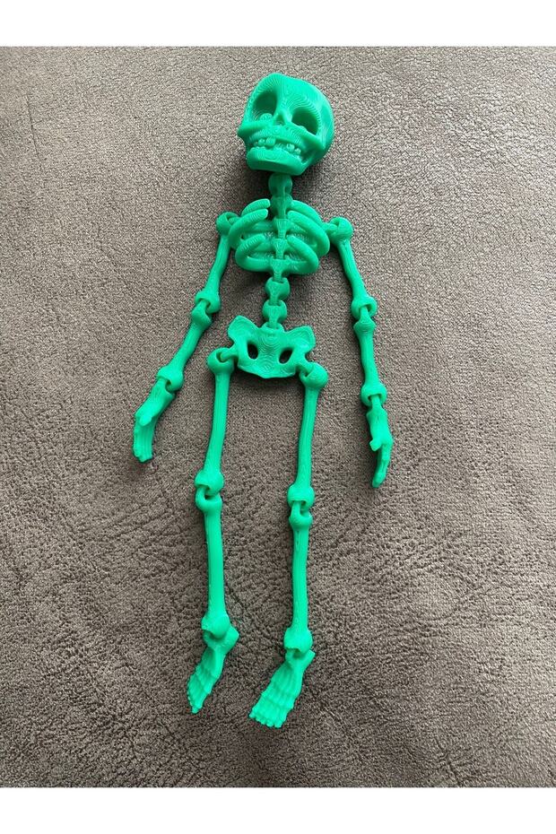 3d Hareketli Iskelet Anahtarlık - Yeşil - 1