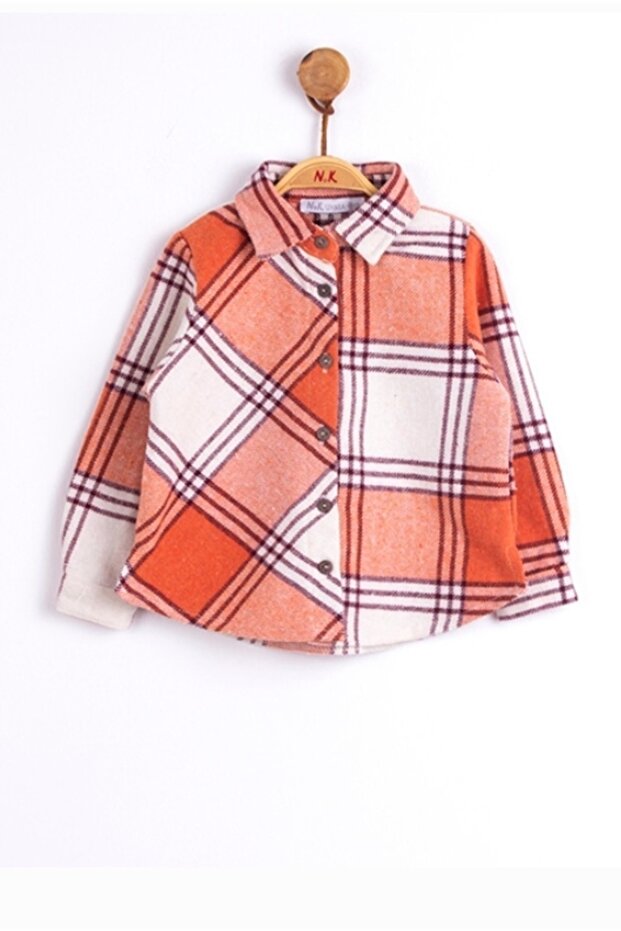 Girl's Boy's Button Closure Thick Lumberjack Shirt
