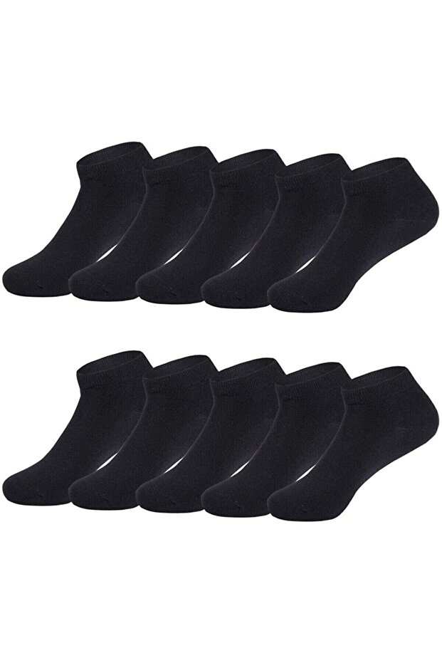 Men's Solid Color Black Booties Socks