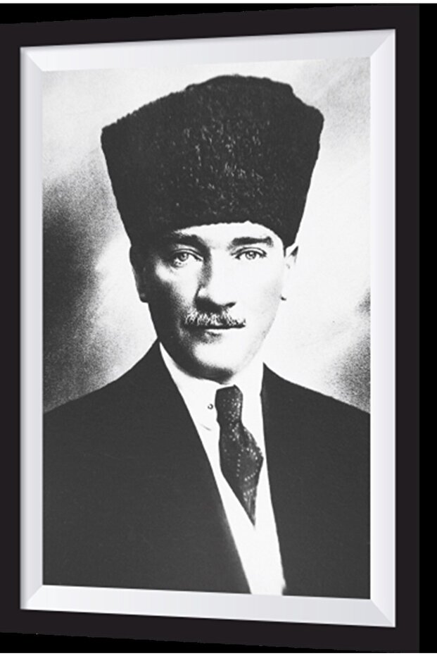 Ataturk Artistic Frame Look Wooden Table with Heart