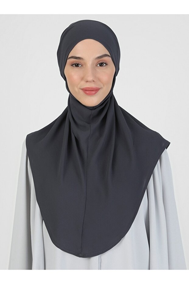 Belted Crepe Turban - Anthracite - (St091), (Id 2909148)