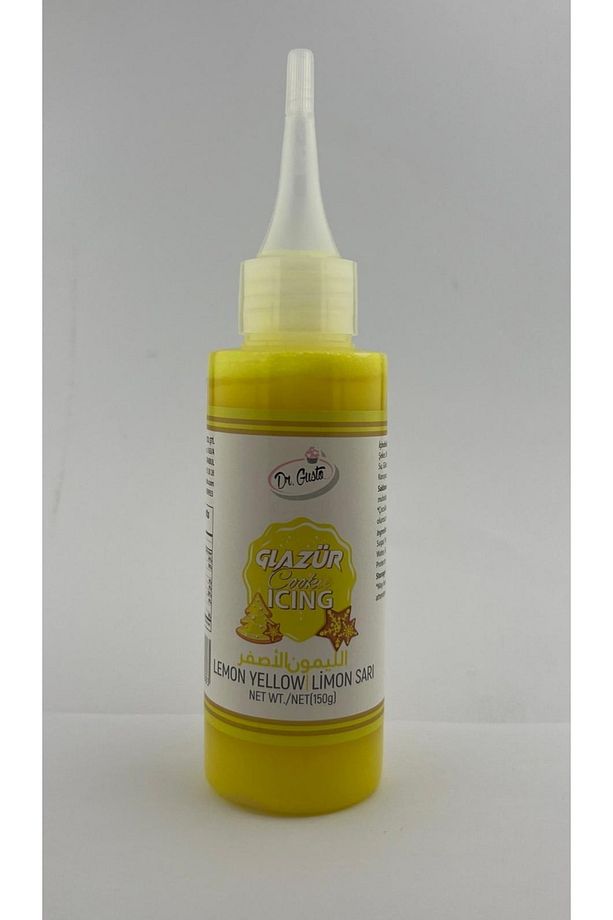 Glazür Cookie Icıng Limon Sarı 150ml - 1