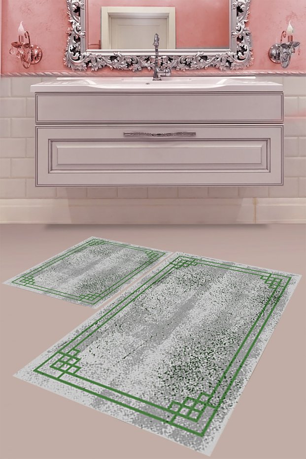 Digital Printing Washable Non-Slip Base Modern Bathroom Mat