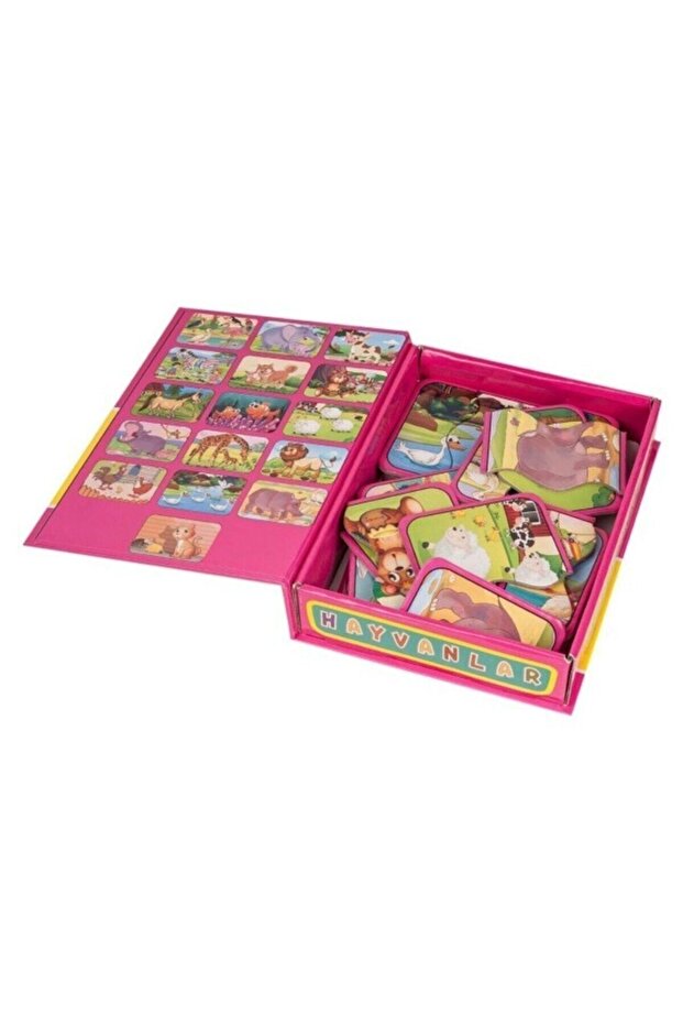 , Hayvan Ve Taşıt Tamamlama, Zeka Kartları, 2 Ve 3 Parçalı Puzzle, Birleştirme Kartları - 7