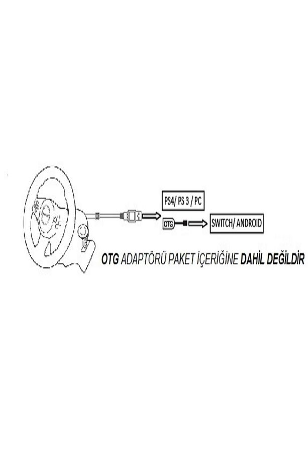 Dt4 Ps4/ Ps3/ Pc/ Swıtch/ Androıd Için Tak Çalıştır Direksiyon Seti - 3