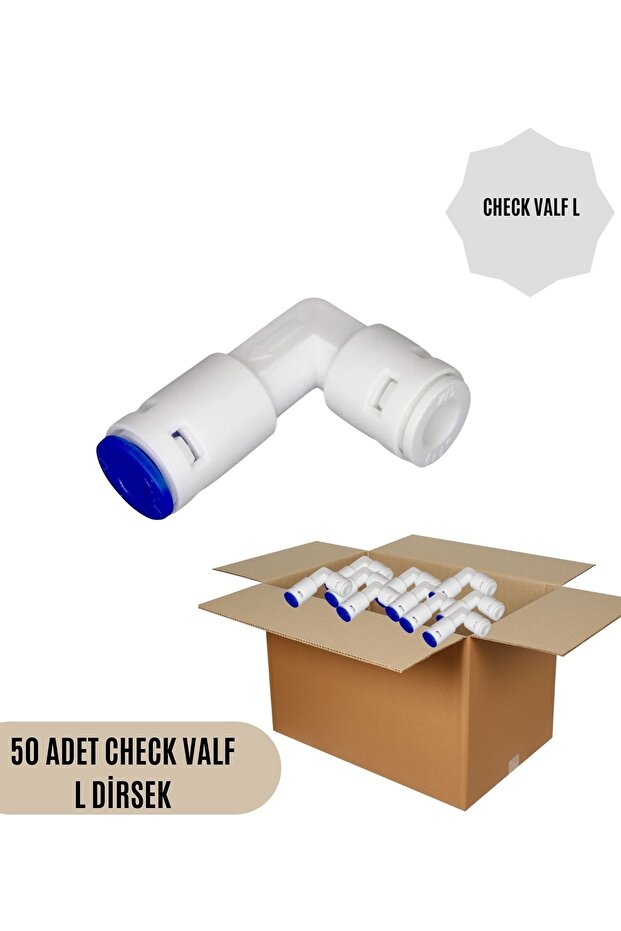 50 Adet Check Valf Dirsek - 1