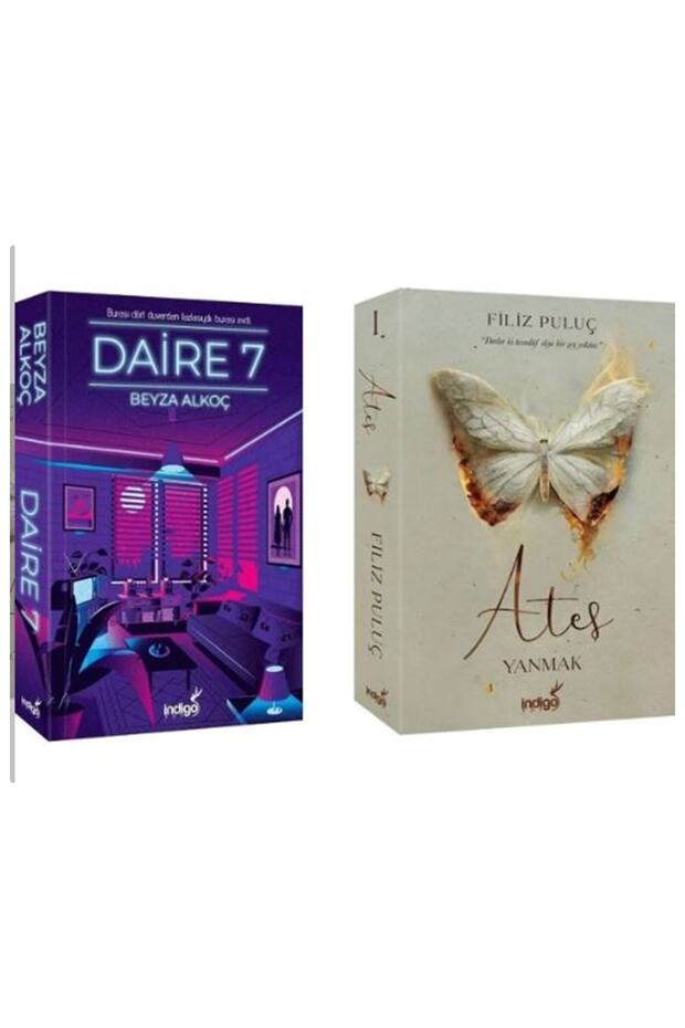 Daire 7 Cardboard Cover Beyza Alkoç - Ateş Yanmak Cardboard Cover Filiz Puluç 2 Roman