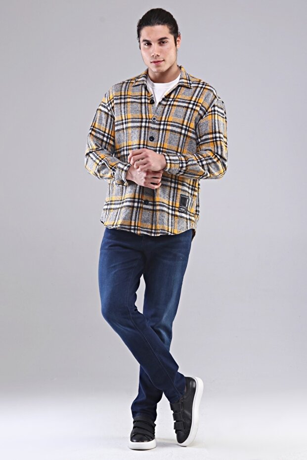 Erkek Oversize Oduncu Gömlek - 4