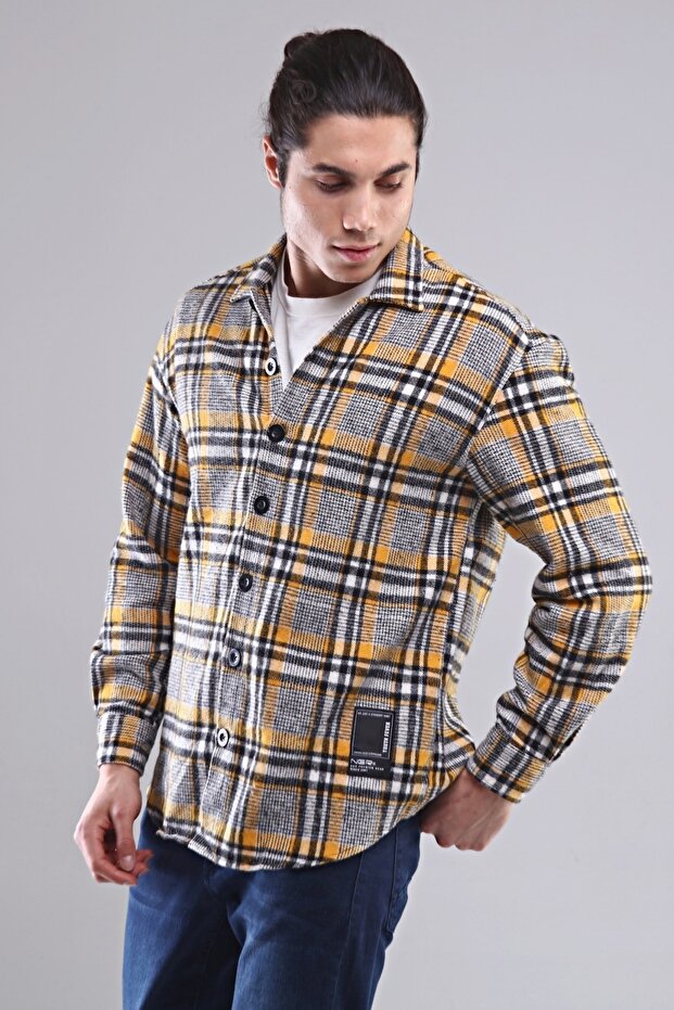 Erkek Oversize Oduncu Gömlek - 5