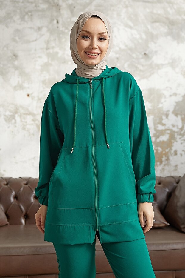 بدلة Amor الأساسية المكونة من قطعتين - أخضر زمردي - 2