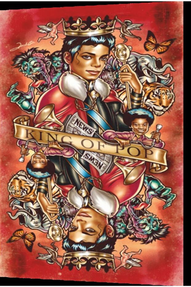 King of Pop Michael Jackson Retro Wooden Poster