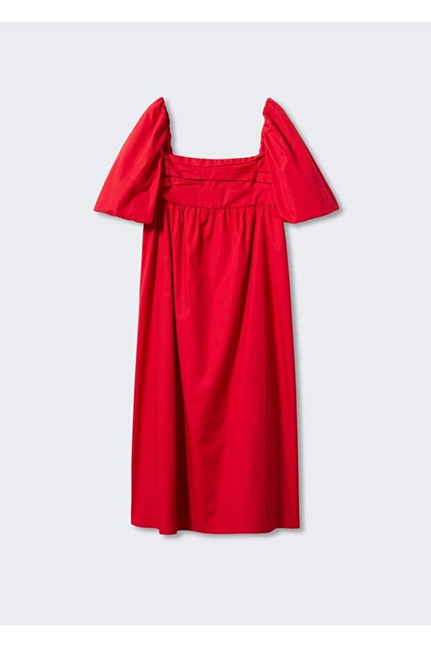 Kadın Kırmızı Elbise - 3