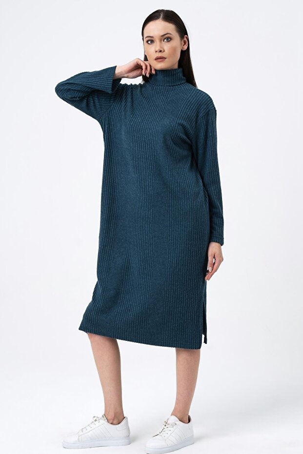 Ribbed Wide Cut Dress (b21-500)