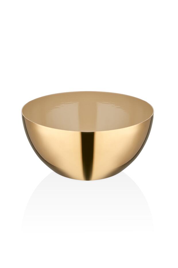 Star Snack Bowl - Shiny Gold & Beige - 7.5 Cm