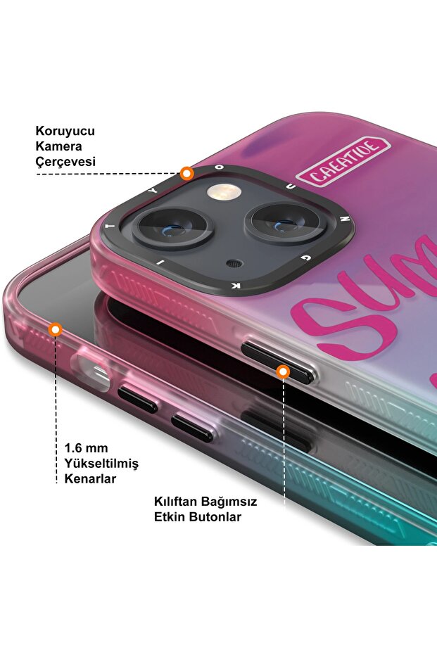 Iphone 13 Kılıf Summer Serisi Kapak - 4