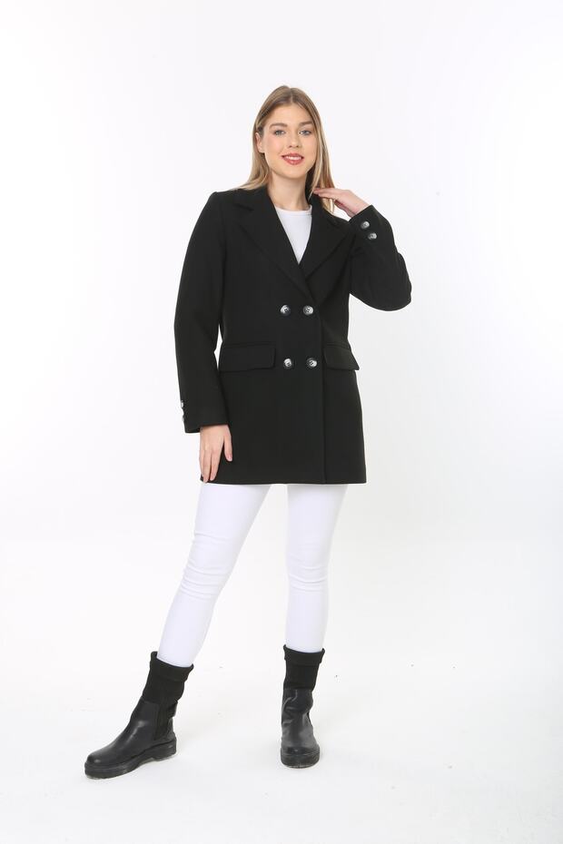 Kadın Siyah Kaban - 2