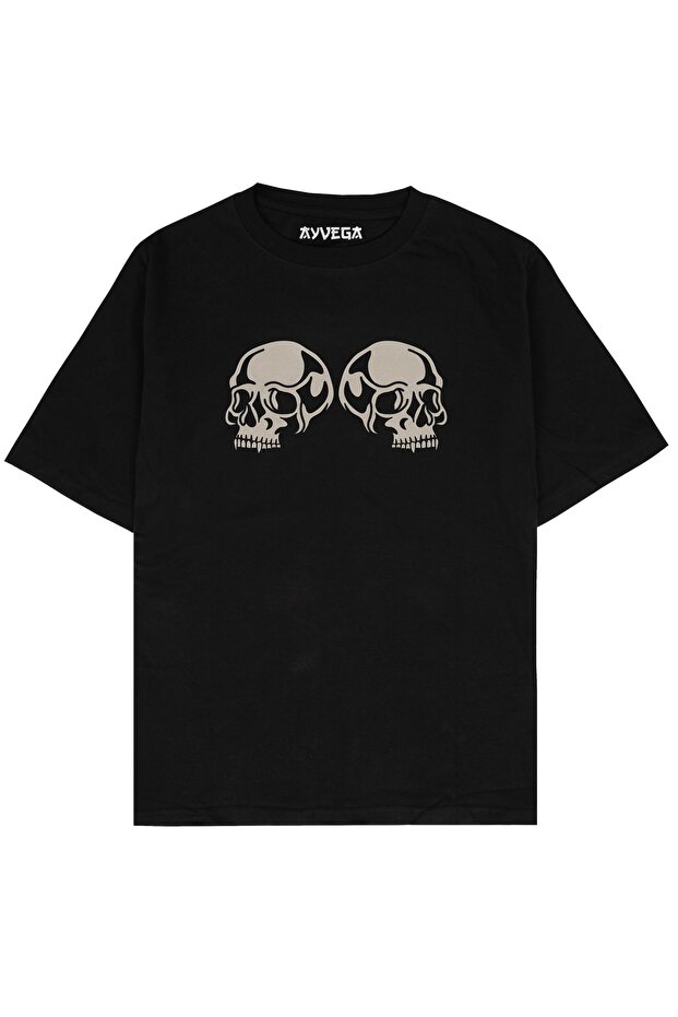 Last Exit Siyah Oversize Unisex T-shirt - 2