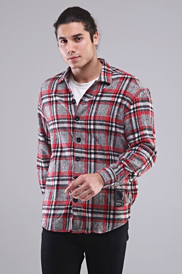 Erkek Oduncu Gömlek Oversize - 1