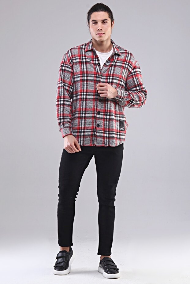 Erkek Oduncu Gömlek Oversize - 3