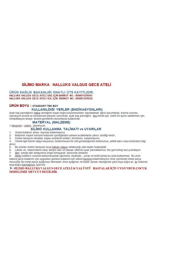 2 Adet Ayak Baş Parmak Parmağı Kemik Kemiği Çıkıntısı Için Aparat Atel Halluks Valgus Bunyon - 4