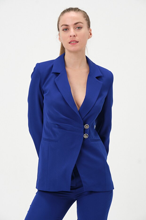 Dikiş Detaylı Blazer Ceket - 2