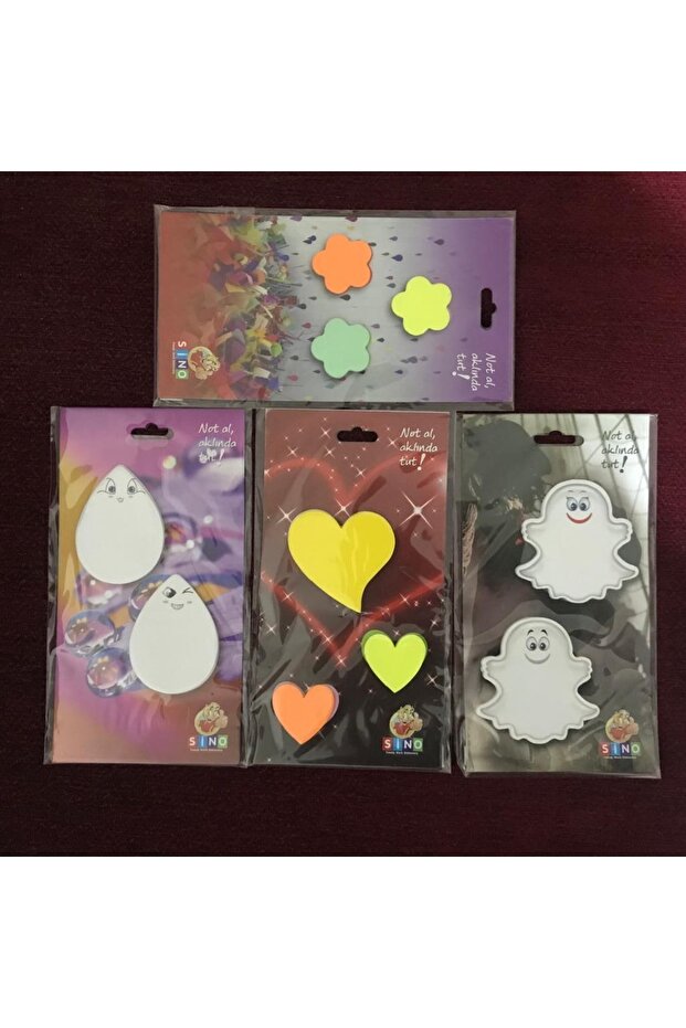 Adhesive Note Paper (Postit) Memo Pad 4 Pieces