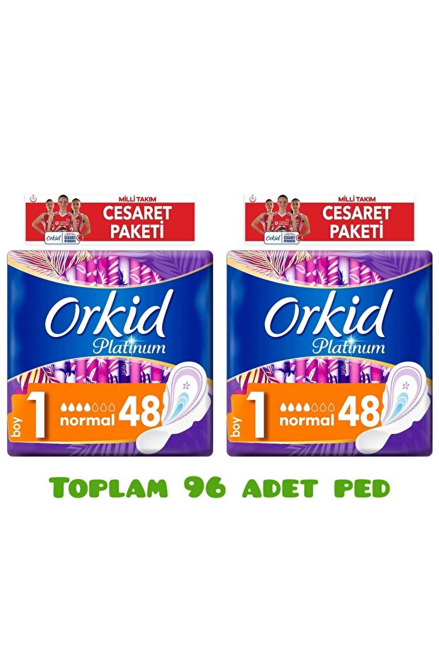 حزمة Orkıd Platinum Courage العادية (2X48 إجمالي 96 حشوة)