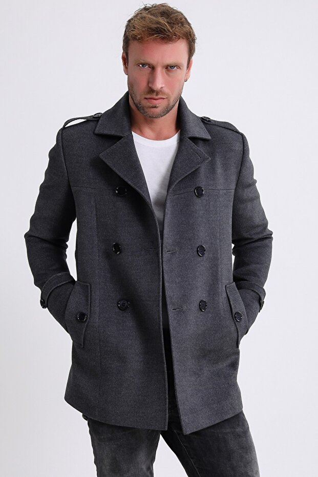 Smoked Cashmere Trench Coat