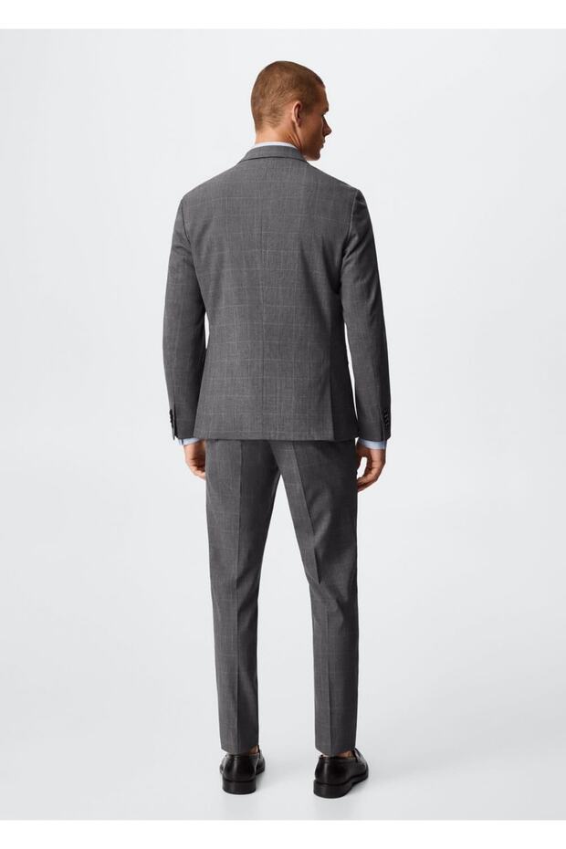 Süper Dar Kesimli Blazer Ceket - 4